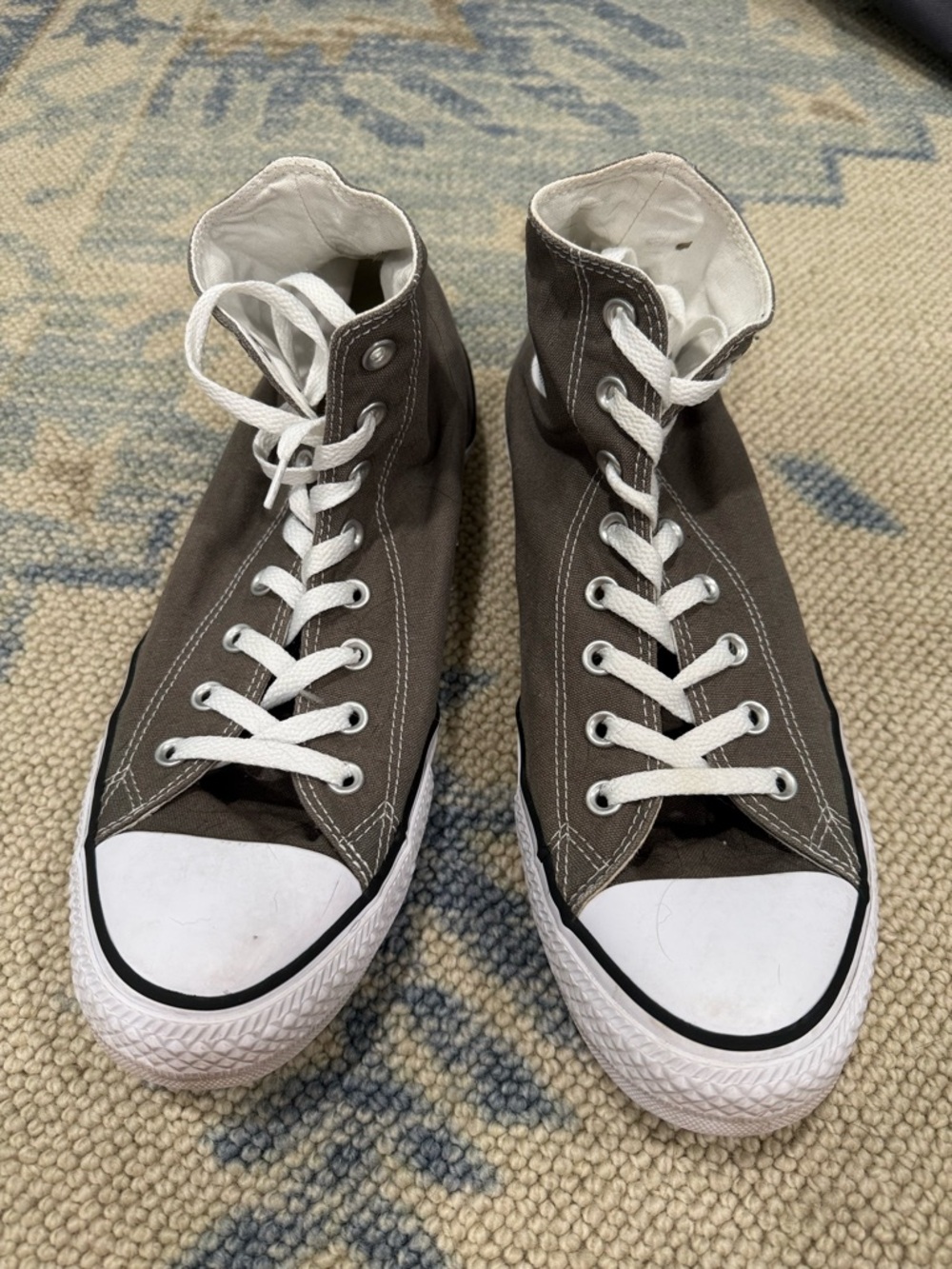 Converse High Top Sneakers Brown with White Accents
